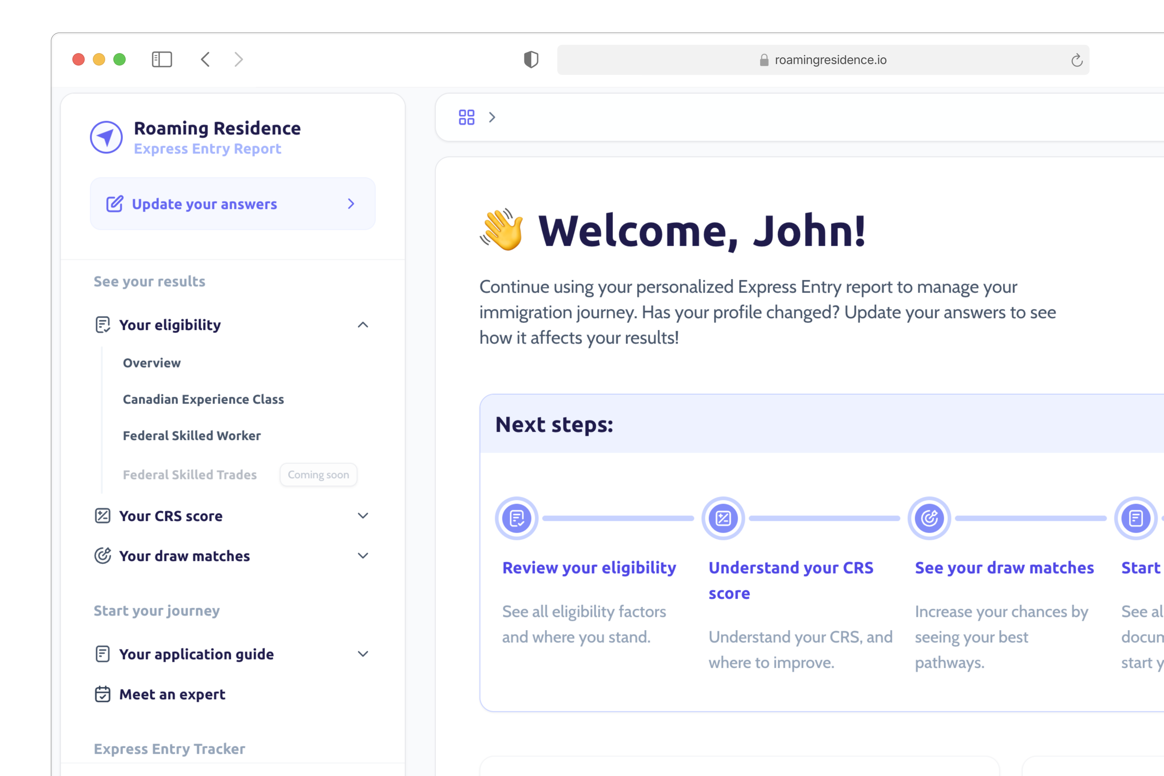 Immigration report preview